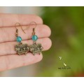 Серьги "Диванчик". Ручная работа. Sale